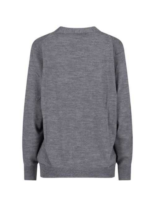 Cardigan da donna in misto lana , scollo a V, tasche applicate, colore grigio POLO RALPH LAUREN | 211972138002